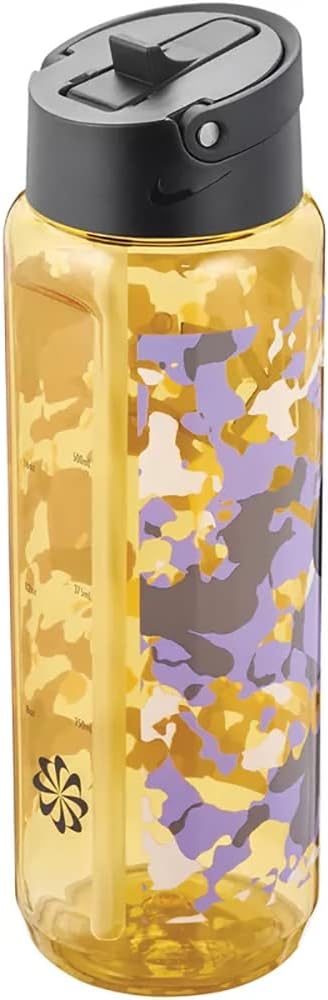 Nike Unisex – Erwachsene TR Renew Recharge Trinkflasche, Yellow Ochre/Black/Black, 709ml