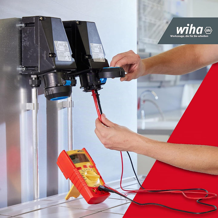 Wiha Digitales Multimeter bis 1.000 V AC, CAT IV inkl. 2x AAA-Batterien I mit True-RMS Funktion I LC