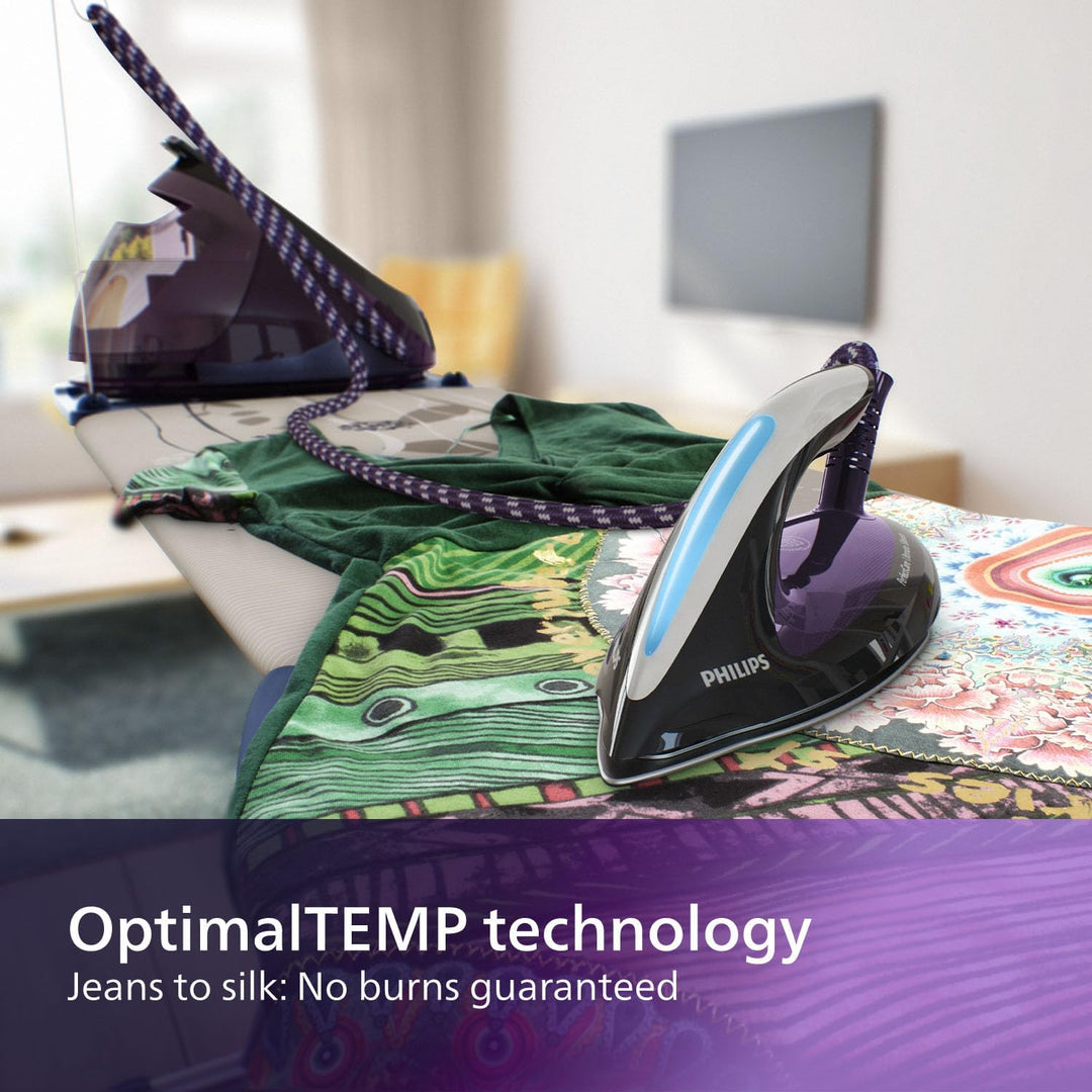 Philips Gc9650 / 80 Perfect Elite stille dampfbügel (optimaltemp kein Stoff brennt Technologie, 7,5