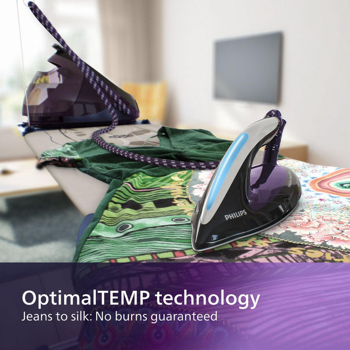 Philips Gc9650 / 80 Perfect Elite stille dampfbügel (optimaltemp kein Stoff brennt Technologie, 7,5