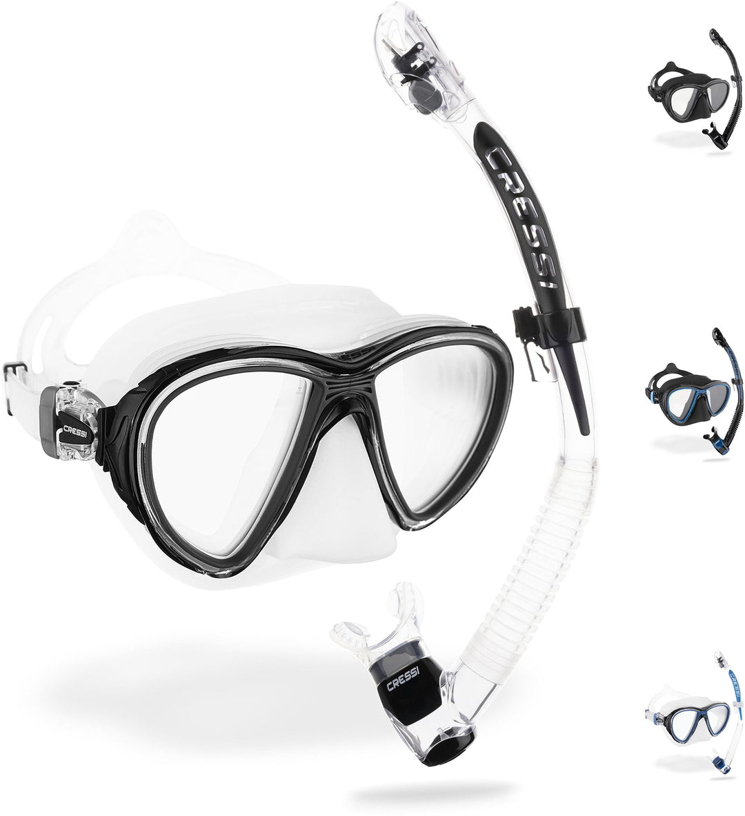 CRESSI Unisex-Adult Quantum + Itaca Ultra Dry Combo Schnorcheln Set