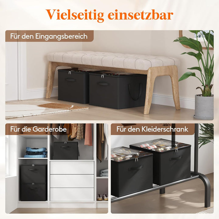 Lifewit Schuhorganizer 1er Set für 8 Paar, Grosser Schuhschran für Closet mit Unterteilungen und Dec