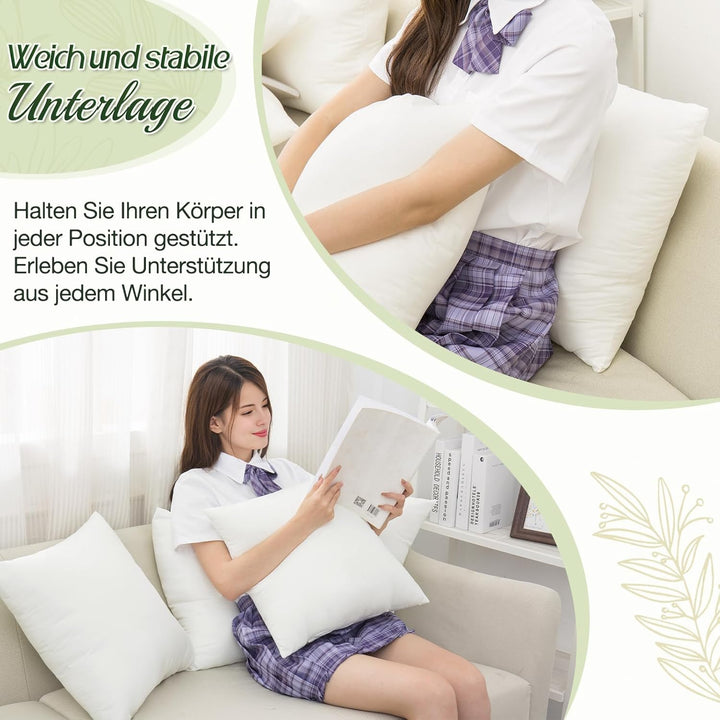 Body Pillow for Adults, Full Body Pilllow for Sleeping, Long Round Cervical Pillow, Bolster Side Sle