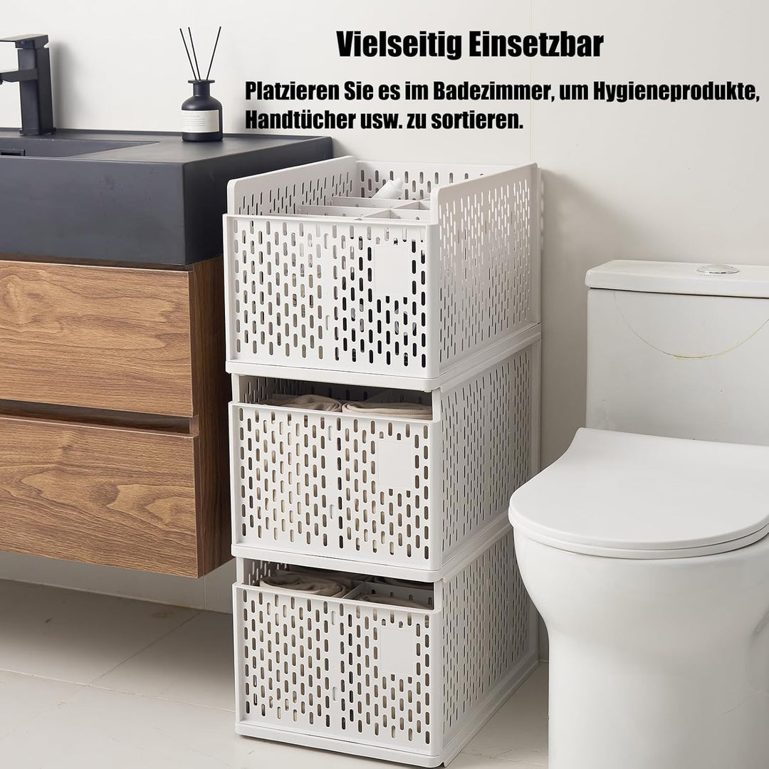 RMAN 2 Stück Kleiderschrank Organizer für Hose Schrank Organizer Faltbar Plastik Hosen Kleiderbügel