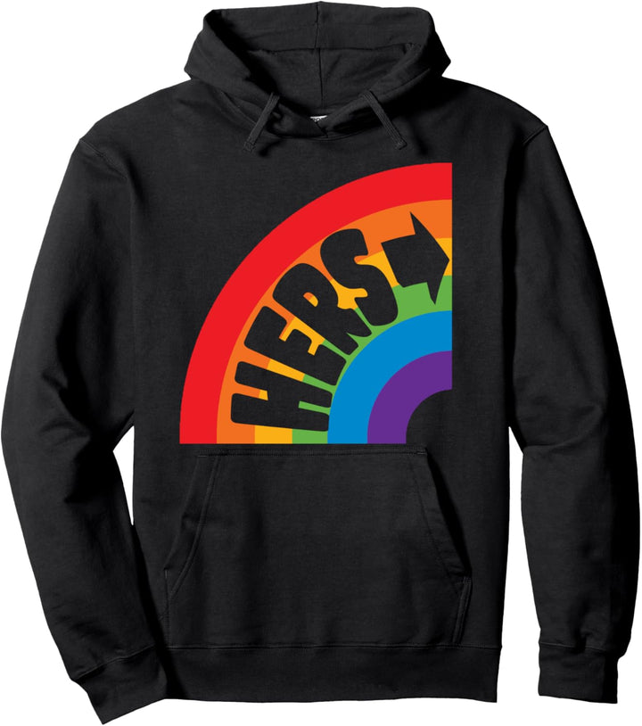 Lesbian Couples Matching Gay Pride LGBT Rainbow Funny BFF Pullover Hoodie