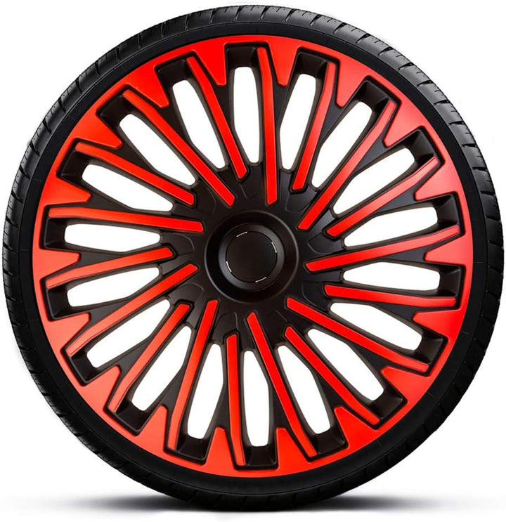 AUTO-STYLE Satz Radzierblenden Soho 14-Zoll Schwarz/rot Soho Schwarz/Rot 14-Zoll, Soho Schwarz/Rot 1