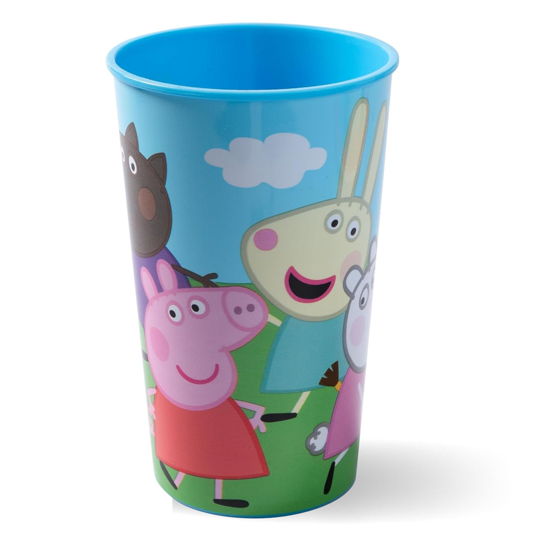 Peppa Wutz Kindergeschirr Set 3-teilig - Frühstücksset mit Teller, Schale und Becher - Kindergeschir