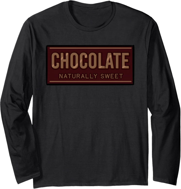 Chocolate Naturally Sweet Schokolade Dessert Kakao Langarmshirt