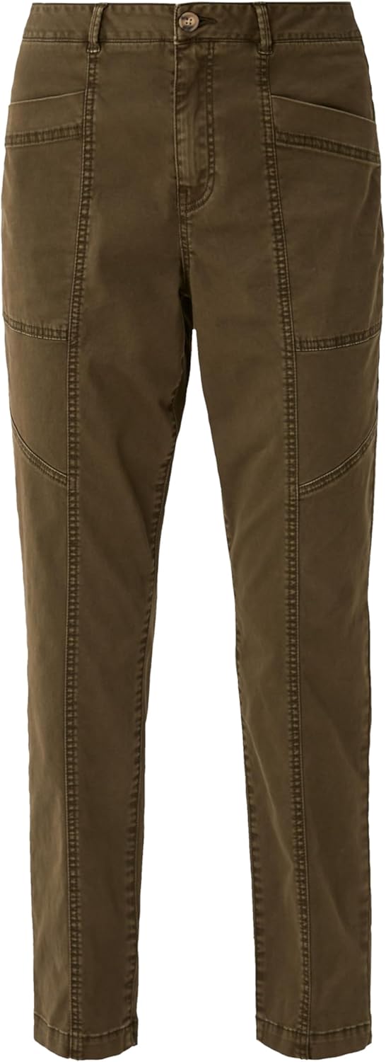 S. Oliver Damen Jeans Hose Comfort Chino Gabardinestretch Olive 32W / 28L 7946, 32W / 28L 7946
