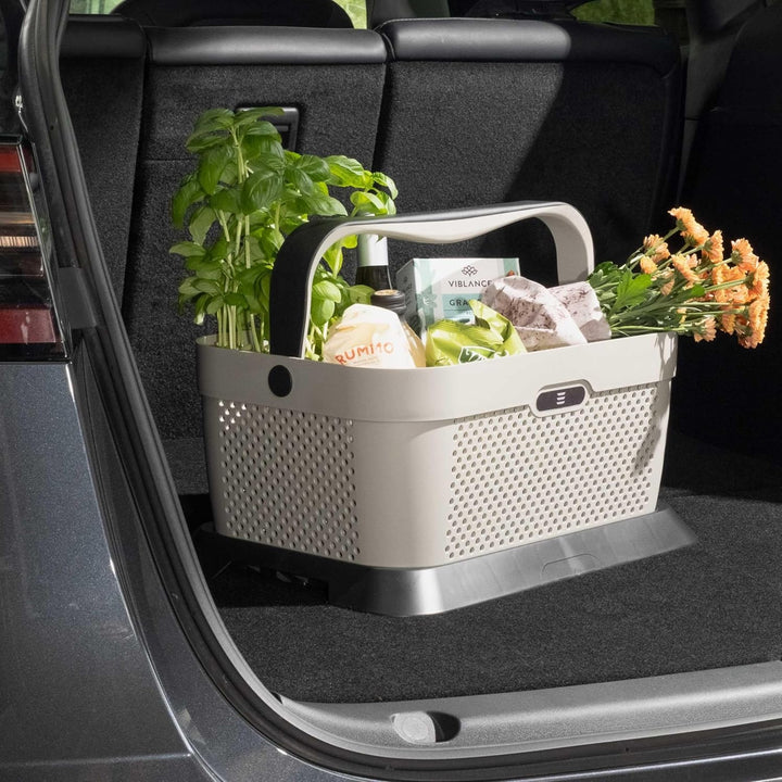 TESLA BASKET by RATI für Tesla Model Y & Model 3 – Smarter Auto Korb zum Einkauf & Outdoor-Aktivität