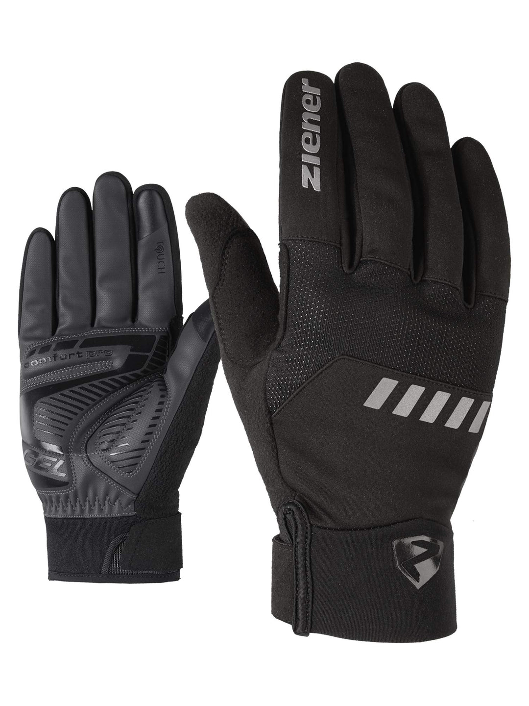 Ziener Dallen Touch Long Fahrrad, Mountainbike, Radsport-Handschuhe | Langfinger Mit Touchfunktion-A
