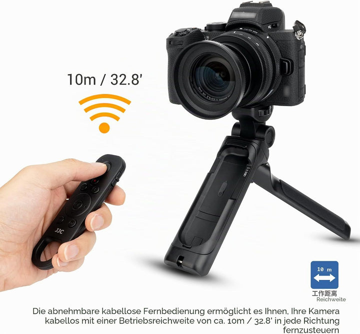 JJC Mini-Stativ mit kabelloser Fernbedienung für Nikon Z6 II Z7 II Z fc Z50 Coolpix P1000 P950 A1000