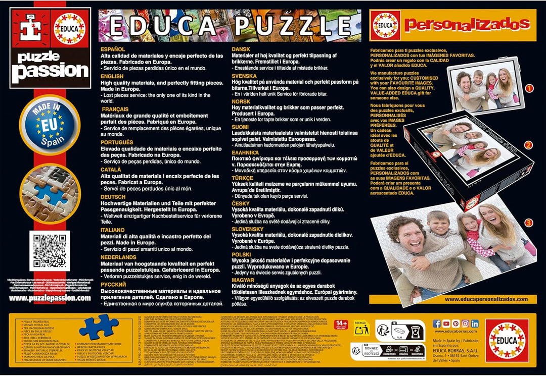 Educa 19051, Colmar, 3000 Teile Puzzle für Erwachsene und Kinder ab 14 Jahren, Frankreich, Elsass