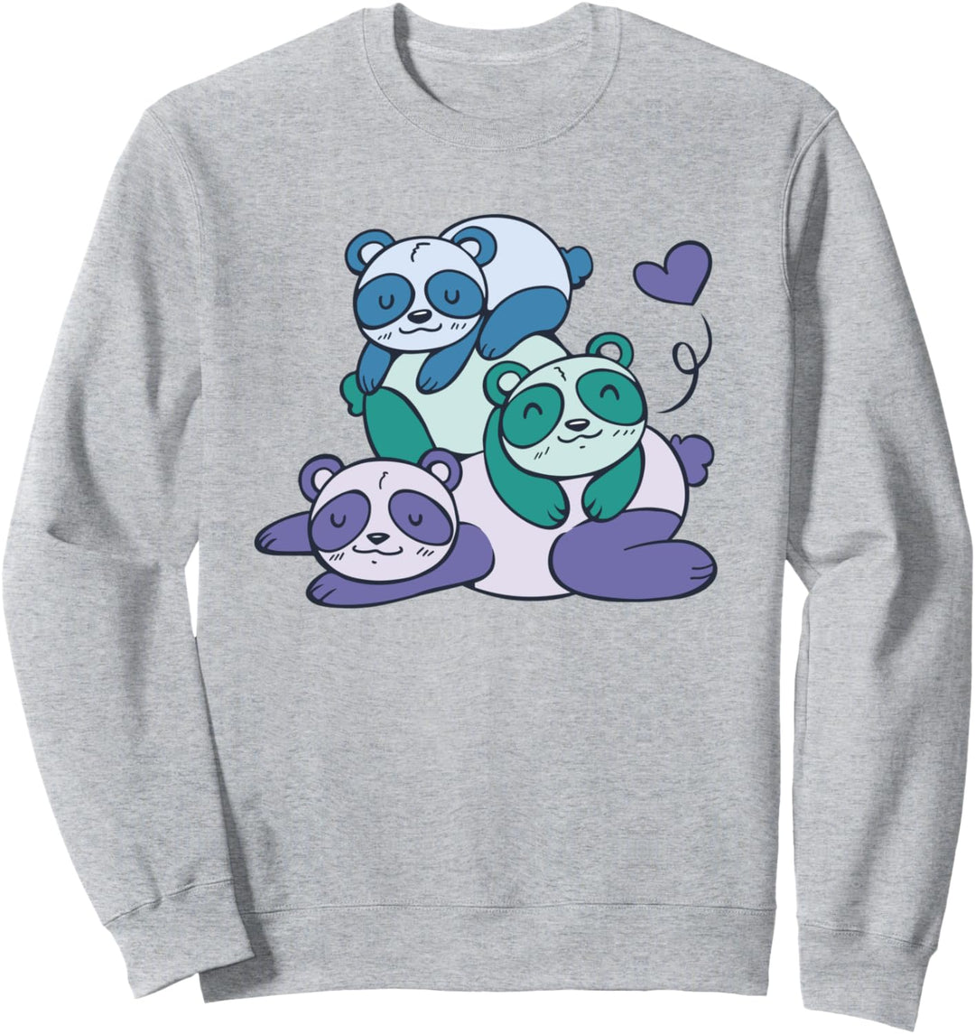 Pandabär, niedlicher Schlaf Sweatshirt