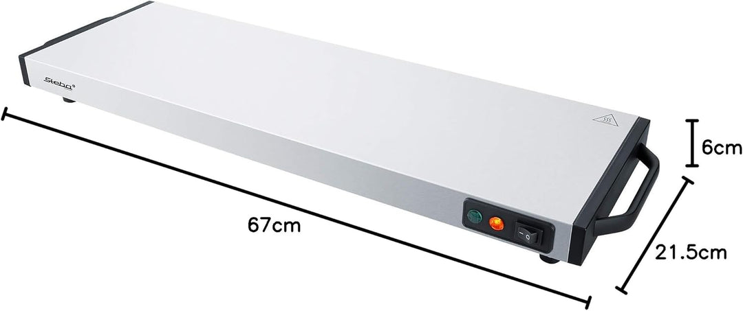 Steba Warmhalteplatte/Wärmespeicherplatte WP 120, Warmhaltefläche 60 x 20 cm, sehr kurze Aufheizzeit