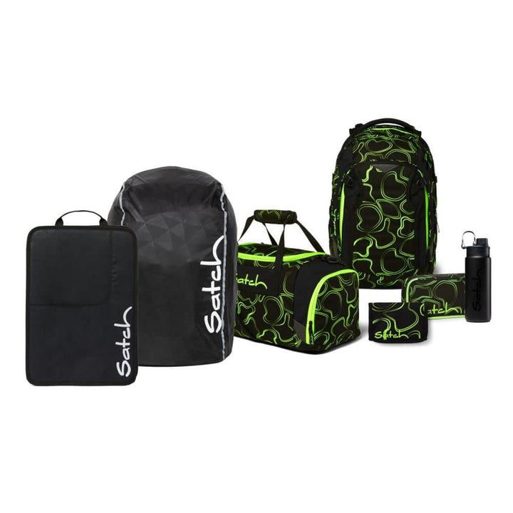 satch Match Kollektor Edition Schulrucksack Set 7tlg., Green Supreme