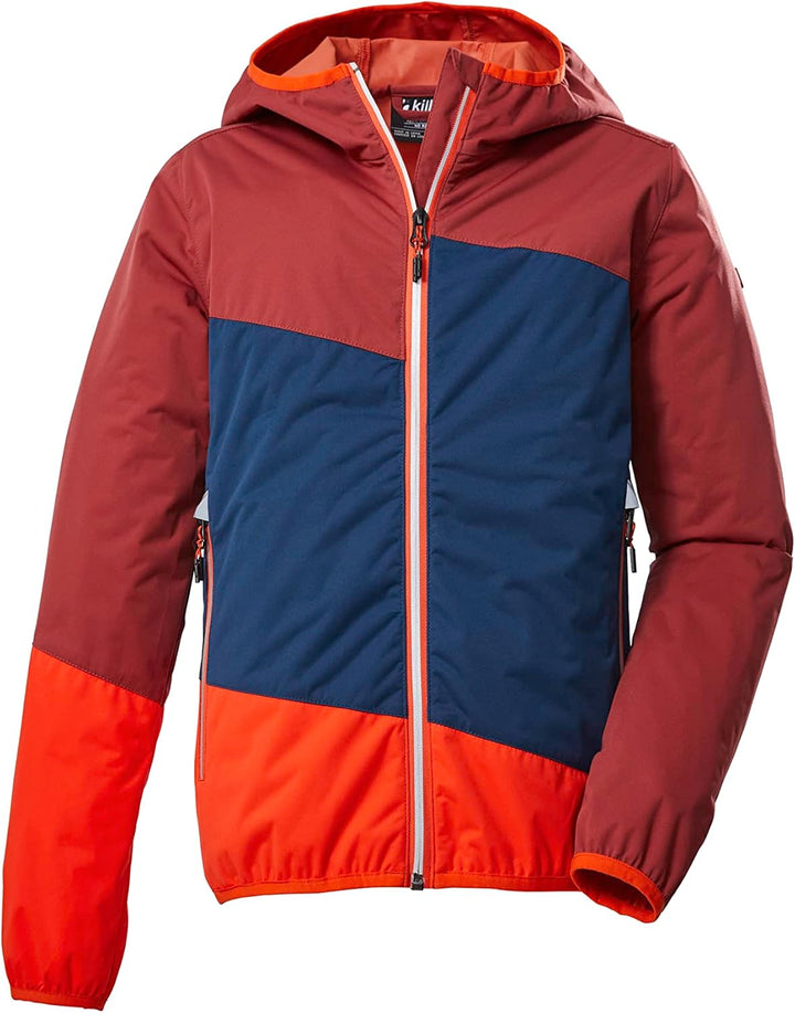 Killtec Jungen Kos 223 Bys Jckt 2-Lagen-Funktionsjacke/Outdoorjacke mit Kapuze 164 rostrot, 164 rost
