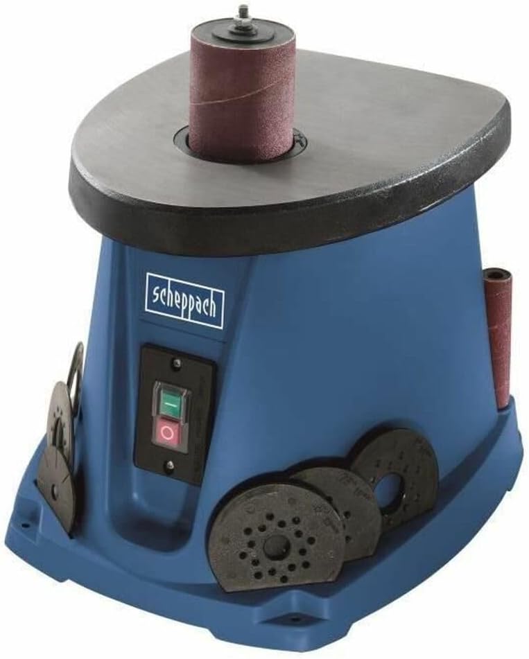 Scheppach Oszillierender Spindelschleifer OSM100 | 450W Leistung | Osz.-Hub 16 mm | inkl. 6x Schleif