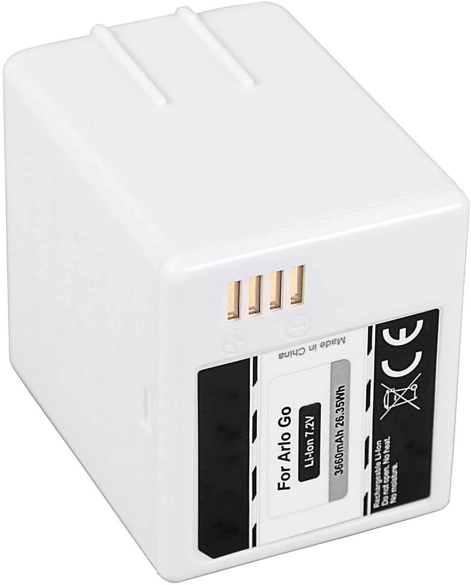 2X Akku kompatibel mit Arlo Go [Li-Ion - 3660mAh - 7.2V - ersetzt Original-Akku VMA4410], 2x Akku