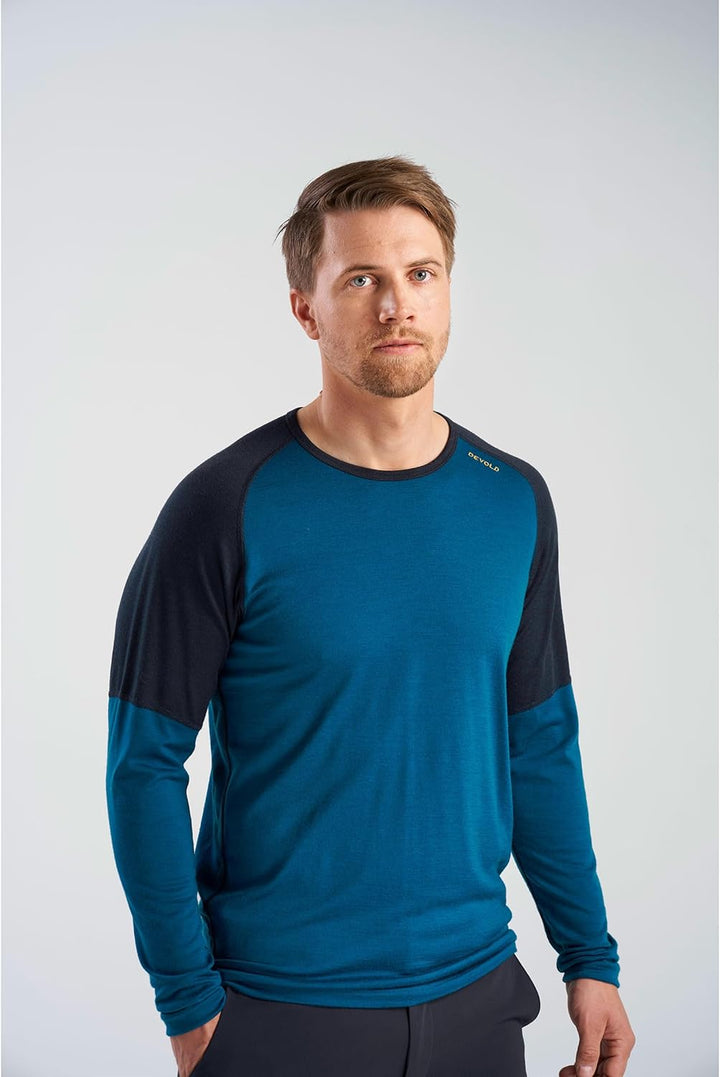 Devold Jakta Merino 200 Shirt Man S Flood/Ink, S Flood/Ink