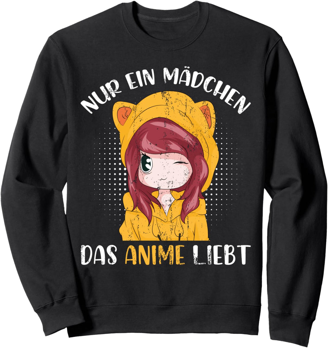 Nur ein Mädchen das Anime liebt Japan Manga Otaku Anime Sweatshirt