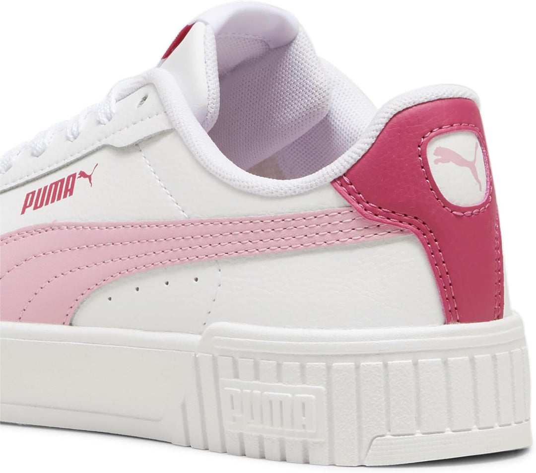 PUMA Mädchen Carina 2.0 Jr Sneaker 37.5 EU Puma White Pink Lilac Puma White, 37.5 EU Puma White Pink