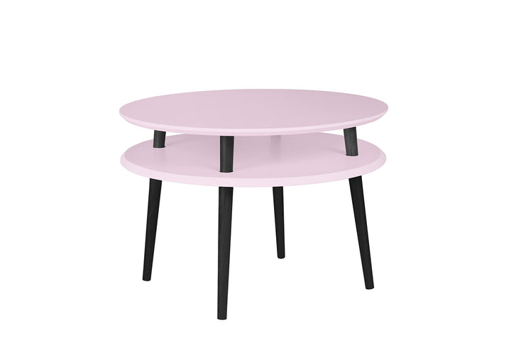 Ragaba UFO Couchtisch Kaffeetisch Wohnzimmertisch Doppelt - Rund -Einfache Montage - 70x45 cm - FSC®