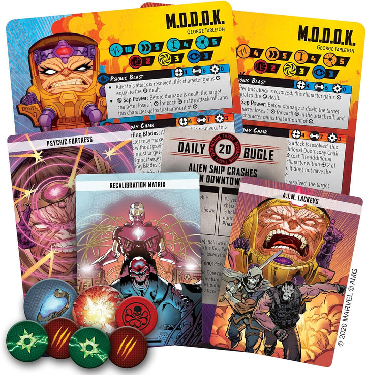 Atomic Mass Games, Marvel Crisis Protocol: Character Pack: M.O.D.O.K, Miniatures Game, Ages 10+, 2+