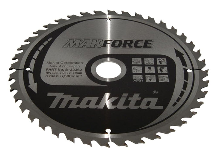 Makita MakForce Saegeblatt, 235 x 30 mm, 40Z, B-32362