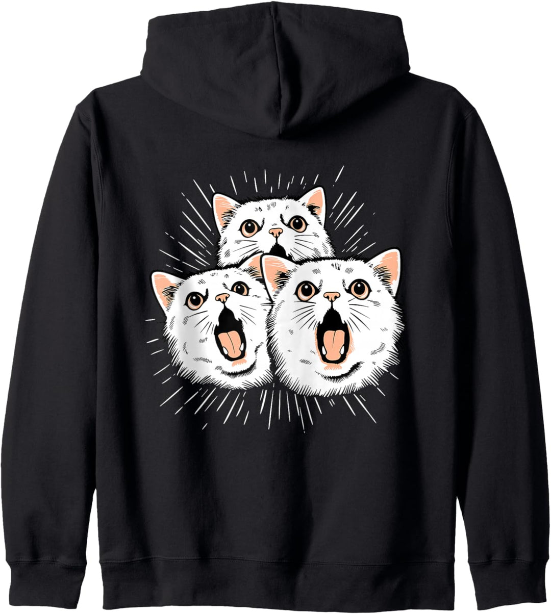 Schreiende Katzen Kapuzenjacke