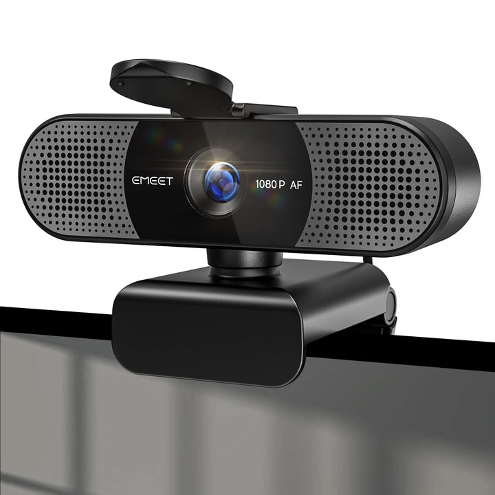 EMEET HD Webcam - C960 AF 1080P Webcam mit Objektivabdeckung & Dual Mikrofon, 360 ° Streaming Kamera