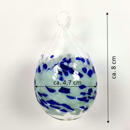 Lauschaer Glas Ostereier aus Glas mit Granulat Verschiedene Grössen und Sets mundgeblasen handgeform