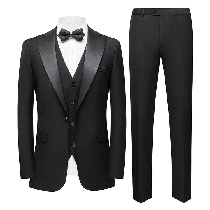 YOUTHUP Anzug Herren Slim Fit 3 Teilig Anzüge Peak Lapel Morden Herrenanzug Business Hochzeit Smokin