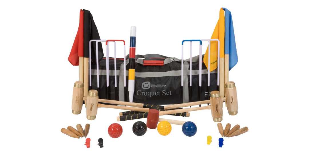 Ubergames Europe Junior Garten Spiel, Executive Krocket Set, fur Jugend, Absolute Top Set - Profi -