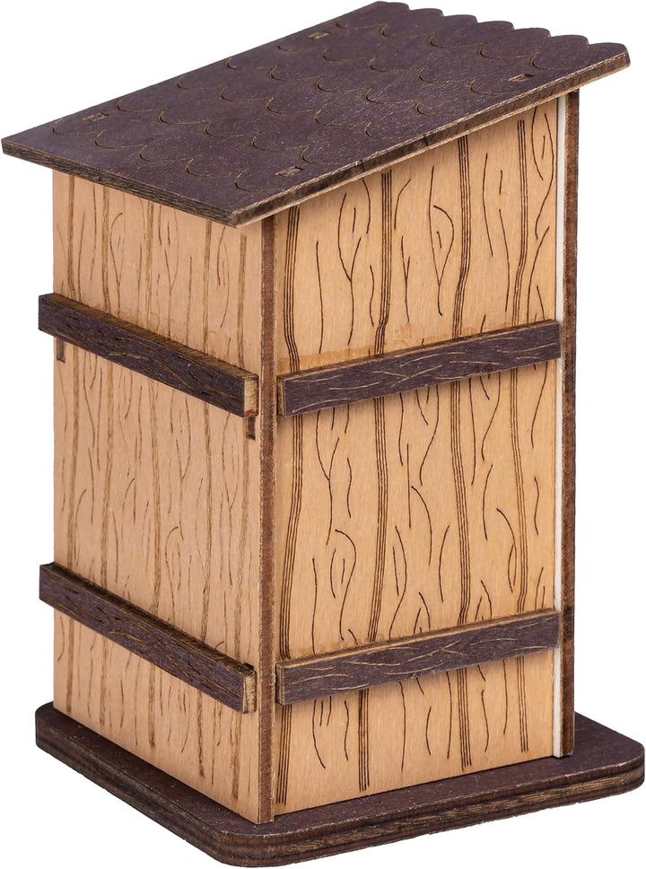 SIKORA Besondere Räuchermännchen Holz Räucherfigur Deko Weihnachtsfigur, Farbe/Modell:Toilettenhaus