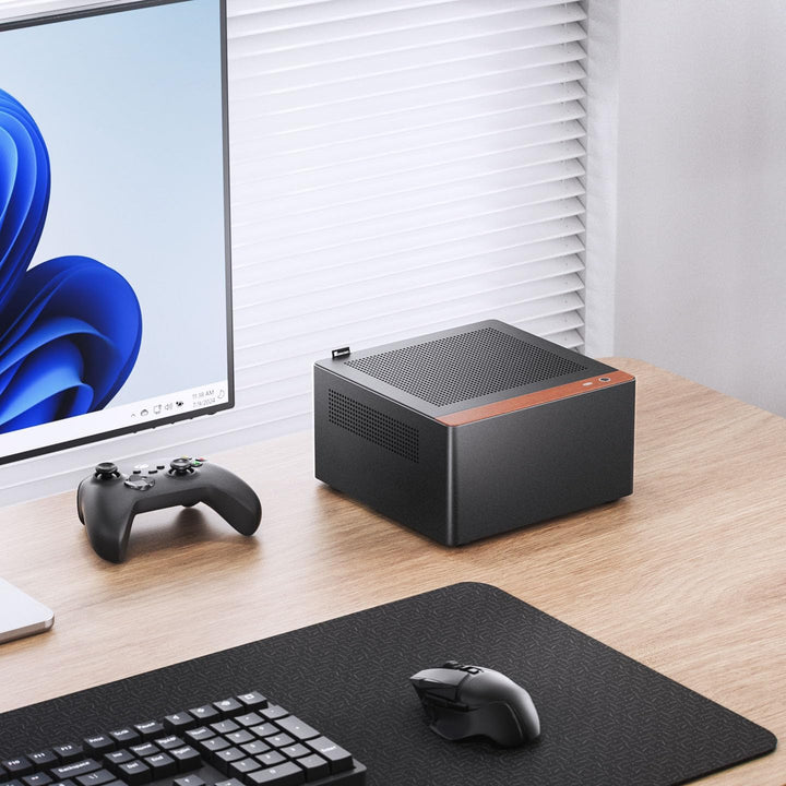 Jonsbo N10 PC-Gehäuse Schwarz – Mini-Tower für Mini-ITX, mit 2 Lüftern, bis 4X 2,5-Zoll-SSDs, kompak