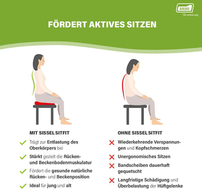 SISSEL SITFIT, Luftgefülltes Balancekissen für Aktives Sitzen und Training, Unterschiedliche Grössen