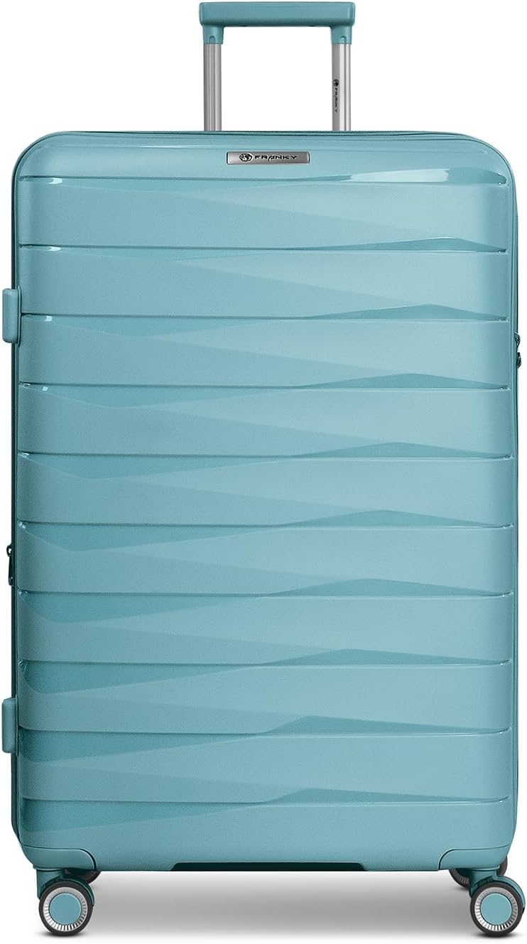 Franky Check-in Koffer für Damen und Herren | grosser XL Trolley 49 x 28 x 74 cm aus hochwertigem, l