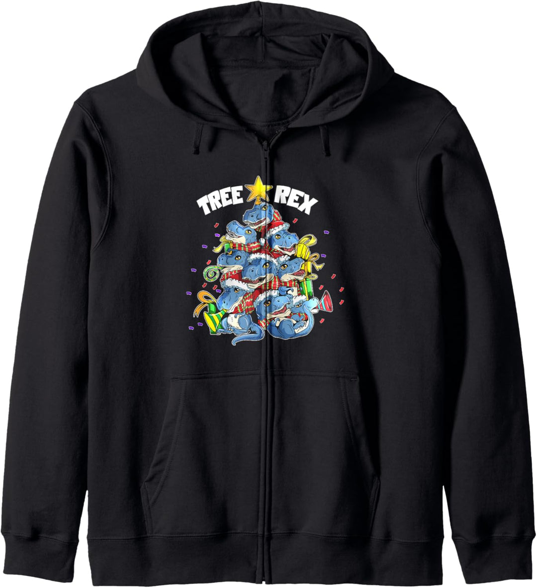Weihnachten T-Rex Dinosaurier für Kids Dino Fans X Mas Kapuzenjacke