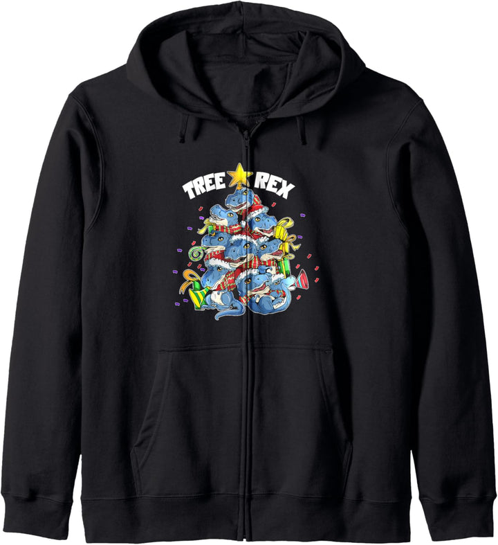 Weihnachten T-Rex Dinosaurier für Kids Dino Fans X Mas Kapuzenjacke
