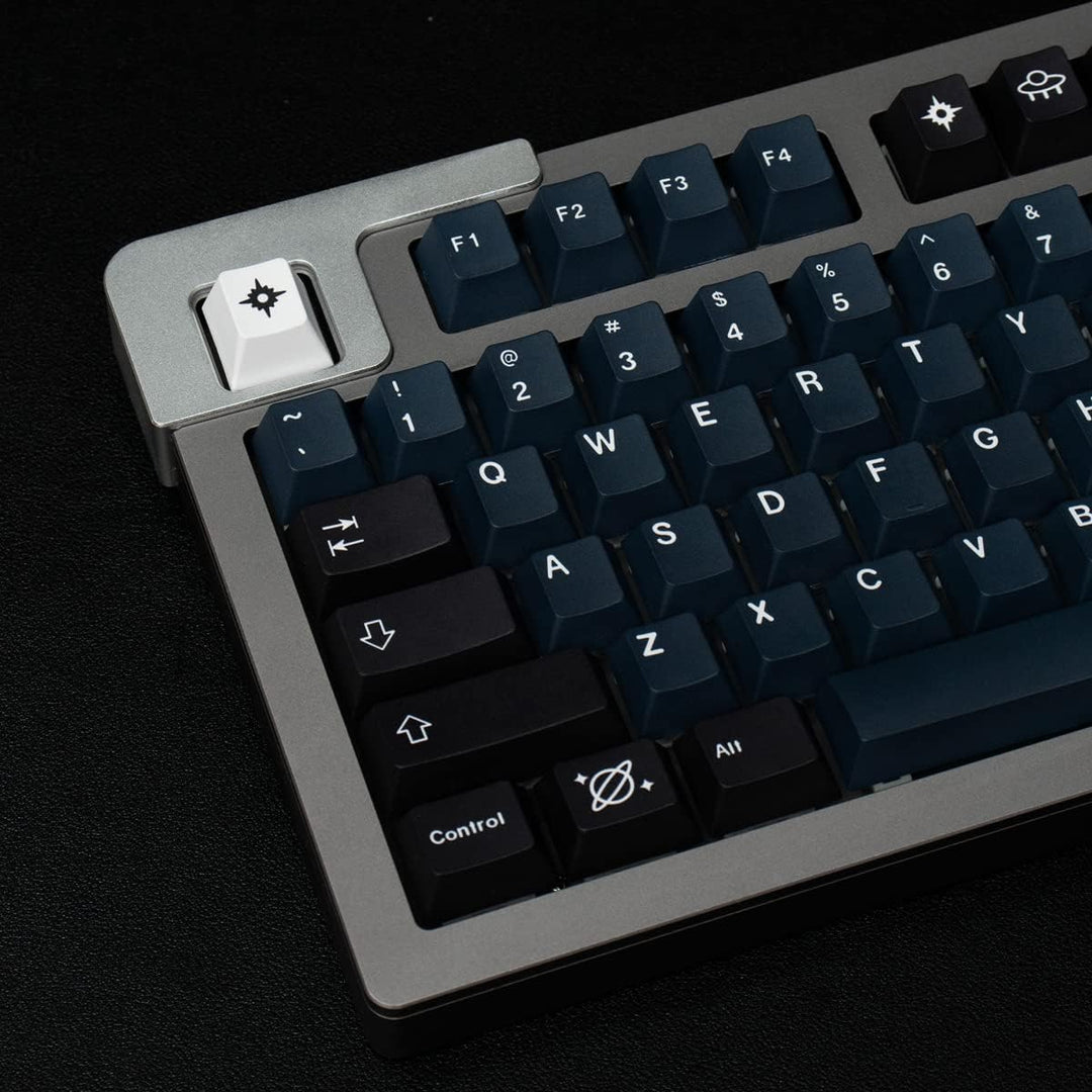 PBT Galaxy Tastenkappen 136 Tasten Dye-Sub Cherry Profile Blue Star Keycap Set Geeignet für 60/75/87