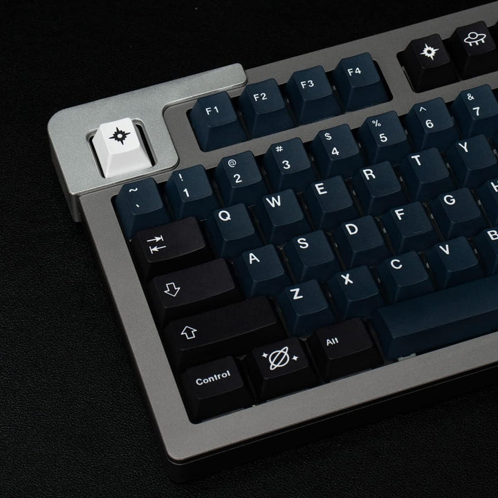 PBT Galaxy Tastenkappen 136 Tasten Dye-Sub Cherry Profile Blue Star Keycap Set Geeignet für 60/75/87