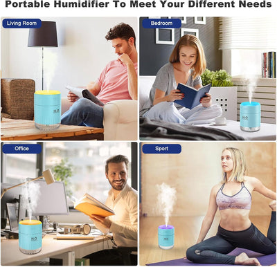 KARFUN Small Humidifiers,Portable Desk Humidifiers,Luftbefeuchter,Desktop Leiser Mini Luftbefeuchter