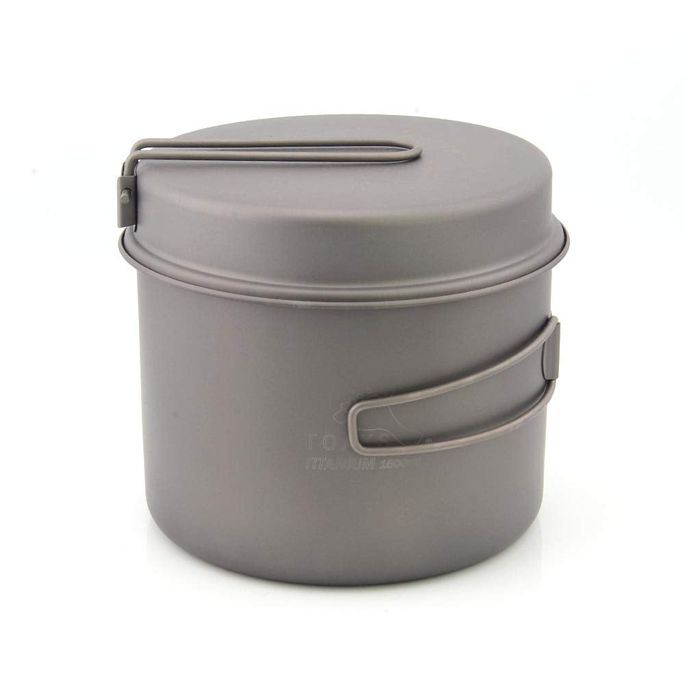 TOAKS Cookware Set Ultralight Titanium Pot Frying Pan Outdoor Camping Titanium Bowl Titanium Cup Pic