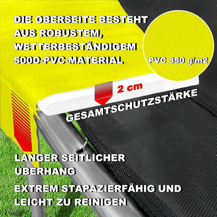 Baunsal® Trampolin Randabdeckung Ø 183 244 250 275 300 305 335 366 370 396 400 427 430 457 460 487 4