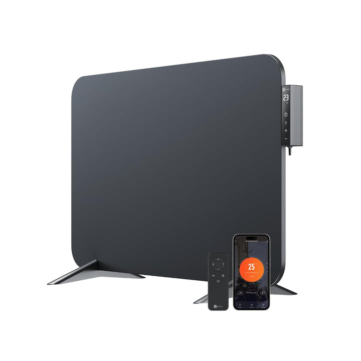 BR Bringer Metall Infrarotheizung 450 Watt mit Smart Thermostat und Fernbedienung, WIFI und App - al