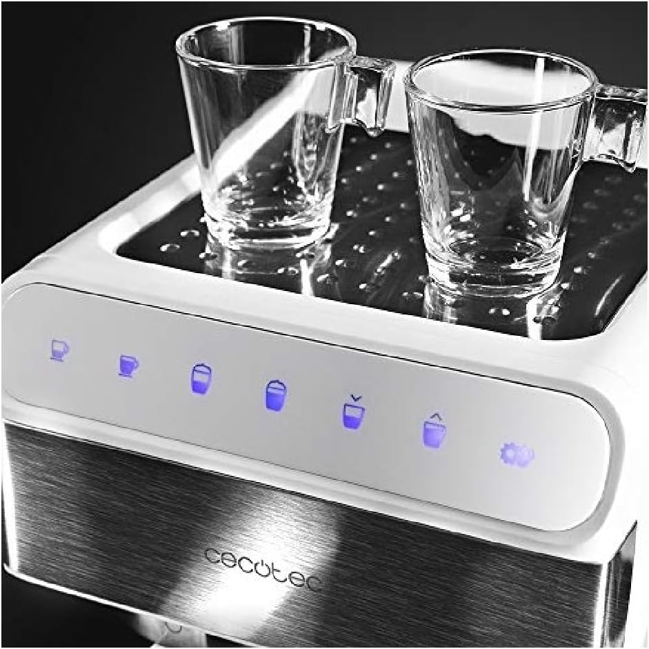 Cecotec Kaffemaschine Power Instant-ccino 20 Touch. 1350 W, Siebträger, 20 bar Druck, 1'4 L Wasserta