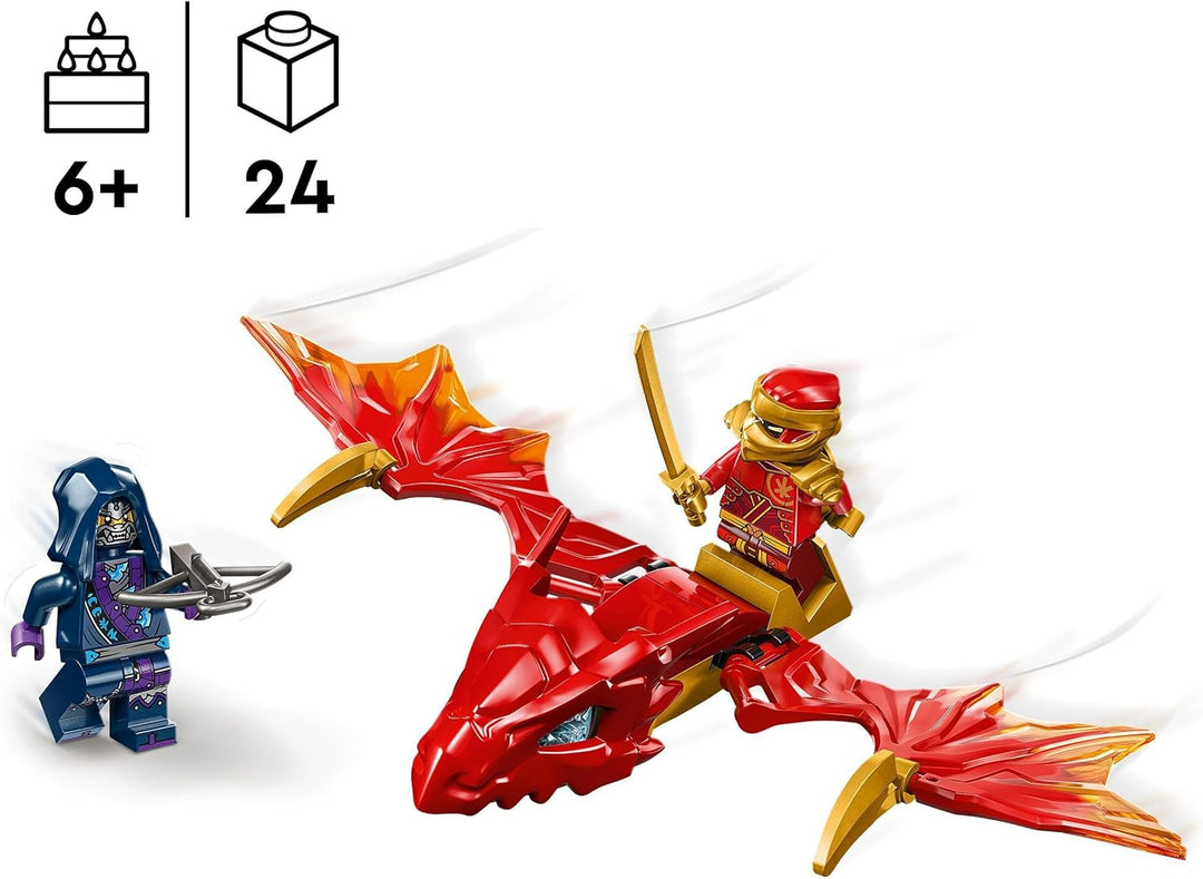 LEGO NINJAGO Kais Drachengleiter, Ninja-Set mit Drachen-Spielzeug und Figuren inkl. Kai-Minifigur mi