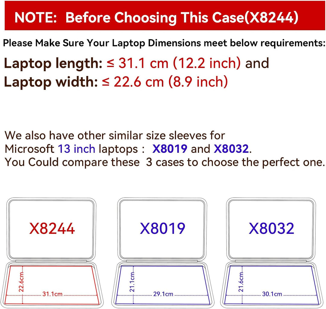 Smatree Hard Eva Schutzhülle Tasche Kompatibel für 13,5 Zoll Microsoft Surface Laptop 5, Microsoft S
