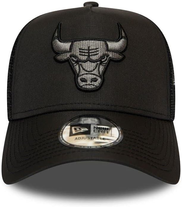 New Era Chicago Bulls A Frame Adjustable Trucker Cap Trucker Bob Einheitsgrösse Bulls-Black, Einheit